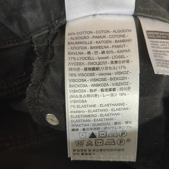 LEVIS Premium 311 Shaping Skinny Jeans Black Denim Black Tab Baddie Size 25 - Picture 10 of 13